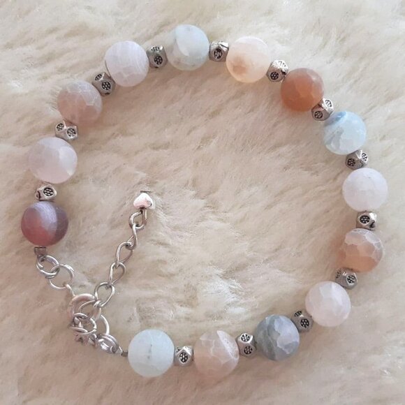 2/70🐞NWT Unique Boho Artisan handcrafted gemstones amazonite handmade Bracelet - Picture 5 of 16